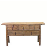 Antique Chinese Console Table with Five Drawers