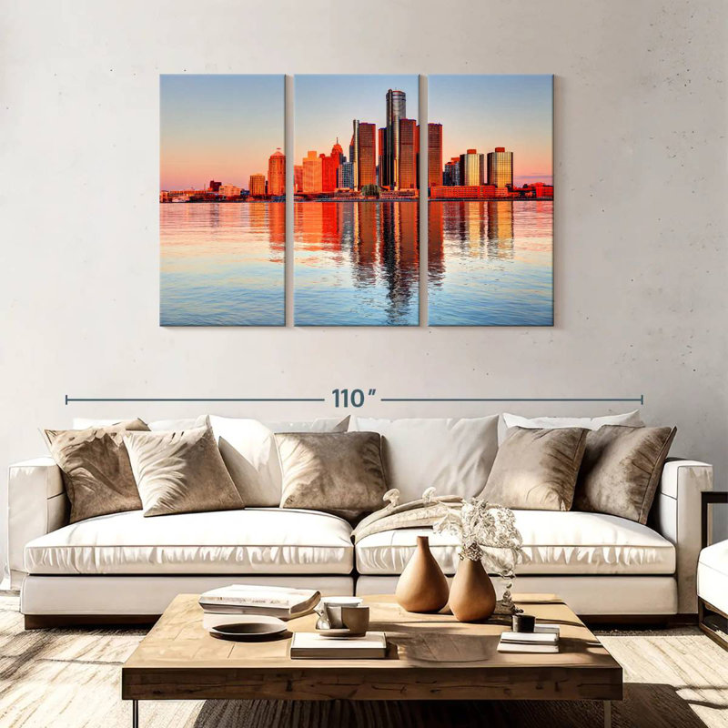 Rorry Michigan Sunset Glow, 48" H x 74" W