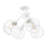 Manderly Glass Semi Flush Mount-95376513
