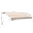 12' X 10' Retractable Awning Patio Awnings Sun Shade Shelter With Manual Crank Handle, 280G/M² UV & Water-Resistant Fabric And Aluminum Frame For Deck, Balcony, Yard, Beige And White-125181343-125181353