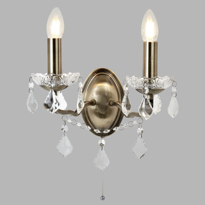 Battey Mild Steel Candle Wall Light
