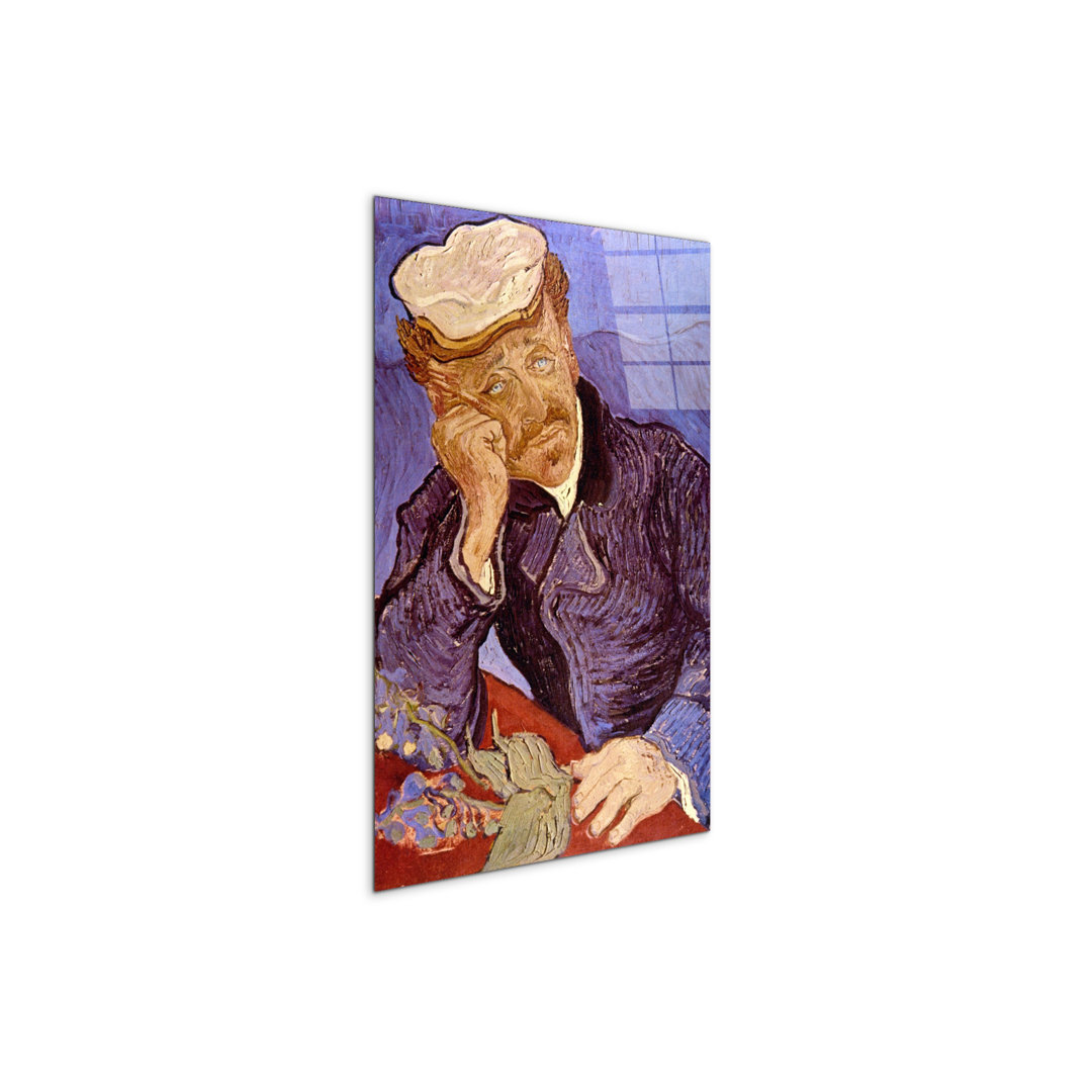 "Portrait of Dr Gachet" by Van Gogh Vincent 53×79.5 cm CrystalArt Acrylic Glass Effect, Lightweight Ready to Hang