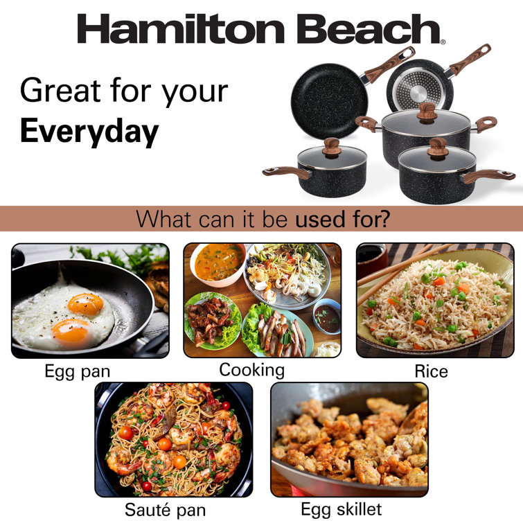 Hamilton Beach HCR604 Forged aluminum Green 8 pieces Cookware set