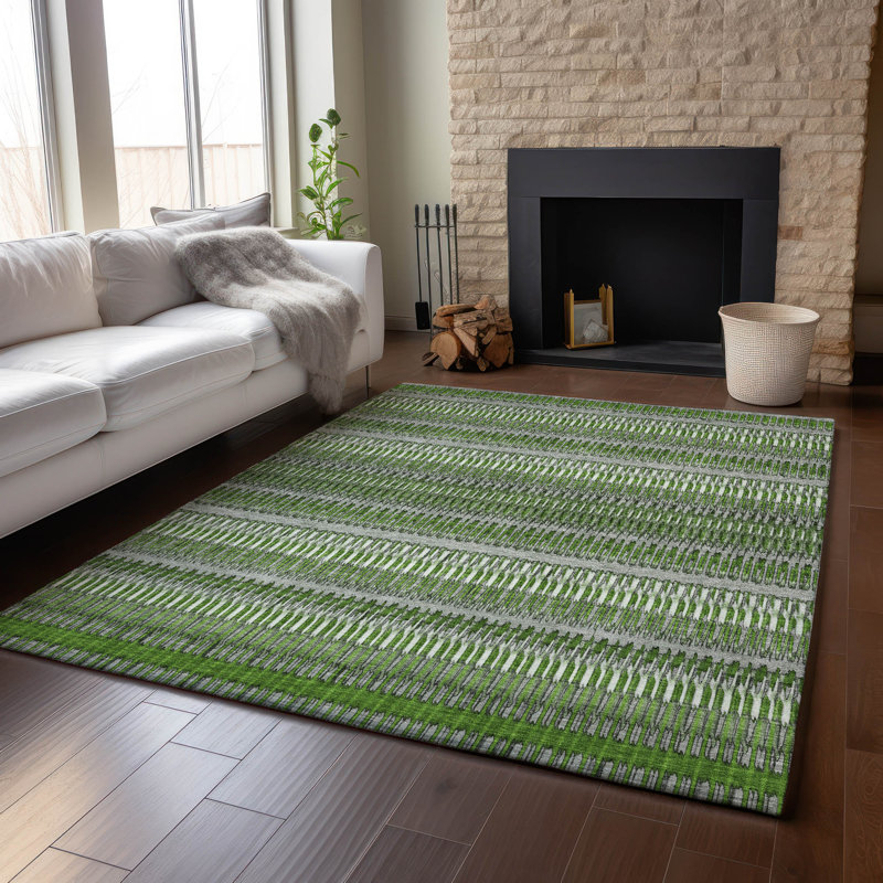 Tapis vert Cerrito AMF589 lavable à la machine de qualité supérieure, Rectangle 9 pi x 12 pi