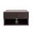 Ettore 15.7" Modern Matte Dark Brown Floating Nightstand, Wall-Mounted Bedside Table with 1-Drawer and Open Cubby Storage Space for Bedroom-2065711870