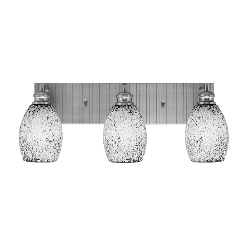 Éclairage pour meuble-lavabo 3 lumières Gulnur, Nickel brossé