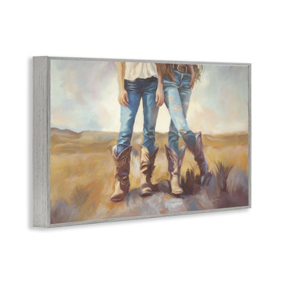 All About The Cowboy Boots Framed Giclee, design by Ramona Murdock