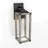 Flush Mounted Wall Sconce Clear Glass Finish