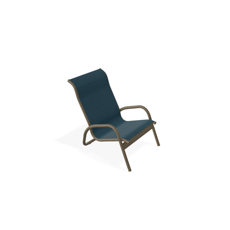 Beach Chair, Textured Beachwood, Teal Sunbrella®