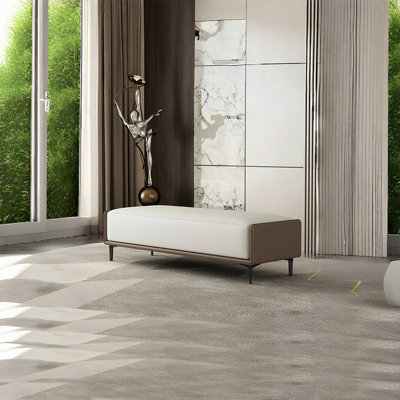 Banc rembourré en similicuir Custom Home
