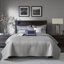 Ensemble de courtepointe réversible en jacquard bleu marine 6 pièces avec coussins décoratifs Rhapsody-75757698-75757757
