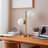 Sphere 20 in. Mid-Century Modern Integrated LED Desk Table Lamp with Built-In 3-Way Dimmer