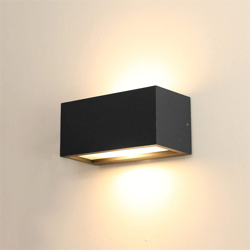 Saater Matte Black 11cm H Outdoor Sconce