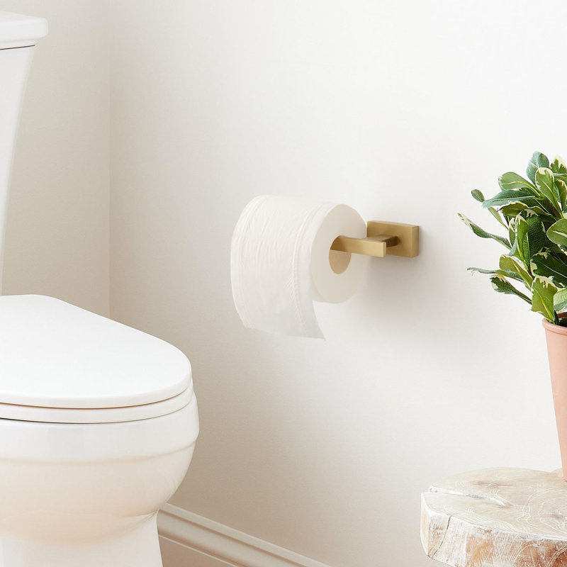 Ensemble de quincaillerie de salle de bain murale solide en acier inoxydable 4 pièces, Or brossé