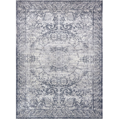 Tapis oriental bleu marine Parrado