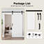 Porte de grange coulissante avec quincaillerie d'installation-121412585-121450071-123097392