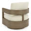 Fauteuil oscillant pivotant avec coussin Alesana