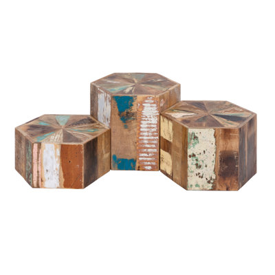 Alexander Solid Wood Side Table Set