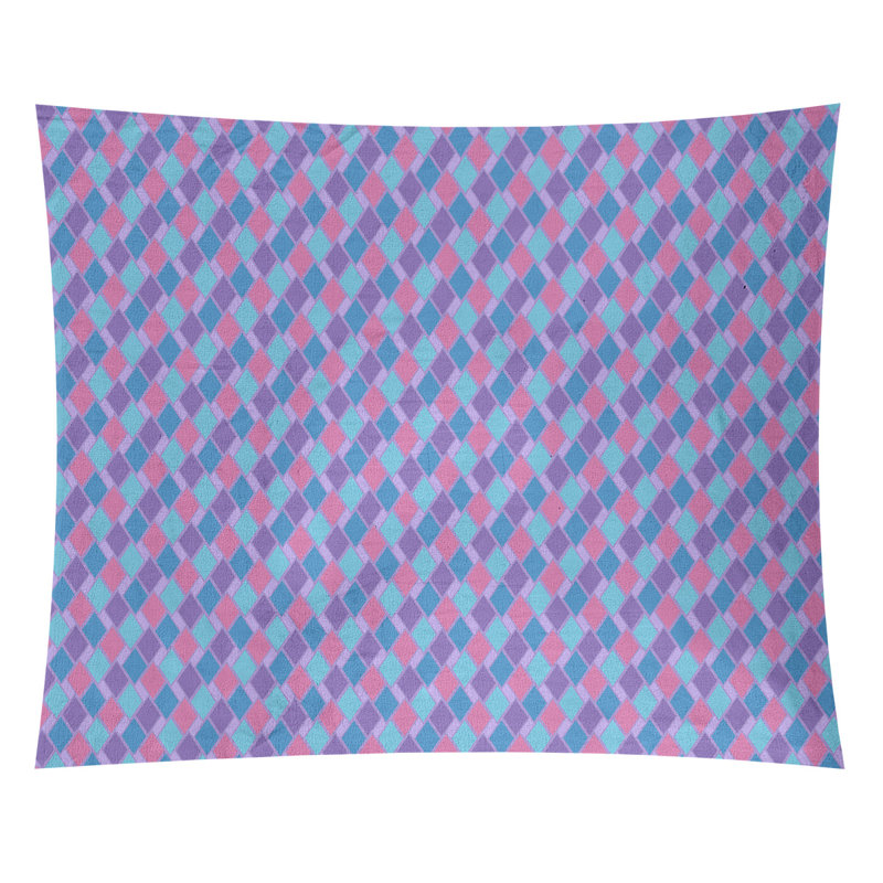 Tapisserie «Avicia Retro Diamonds» par Katelyn Elizabeth, H 27,5 po x l 37,5 po, Intérieur / extérieur