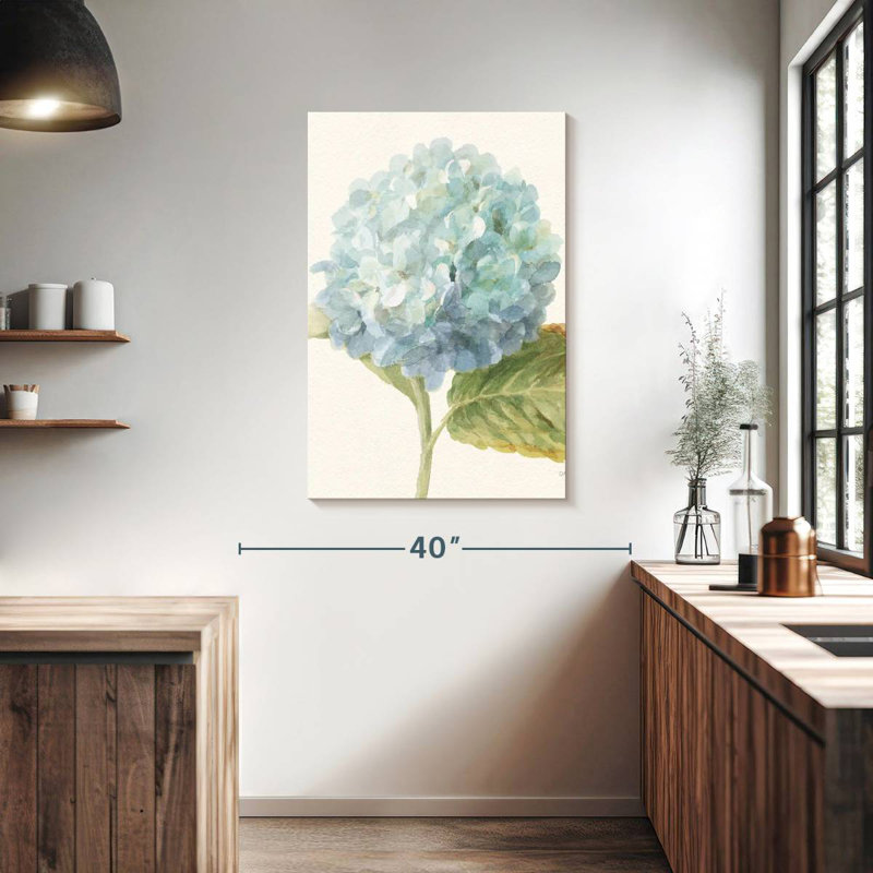 Harnek Floursack Florals Blue Hydrangea, 39" H x 26" W