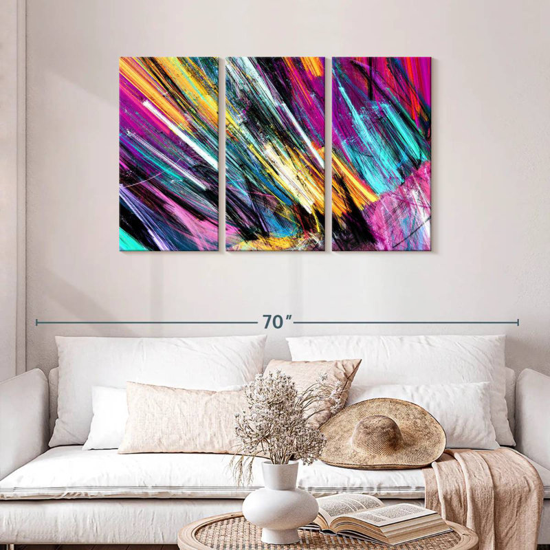 Avery Rainbow Abstract, 28" H x 45" W
