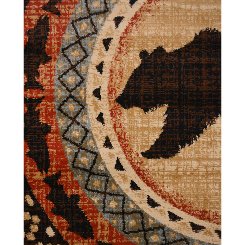 Ila Southwestern Indoor Rug, Round 7'10"