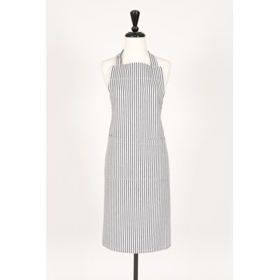 Graduation Striped Cotton Apron