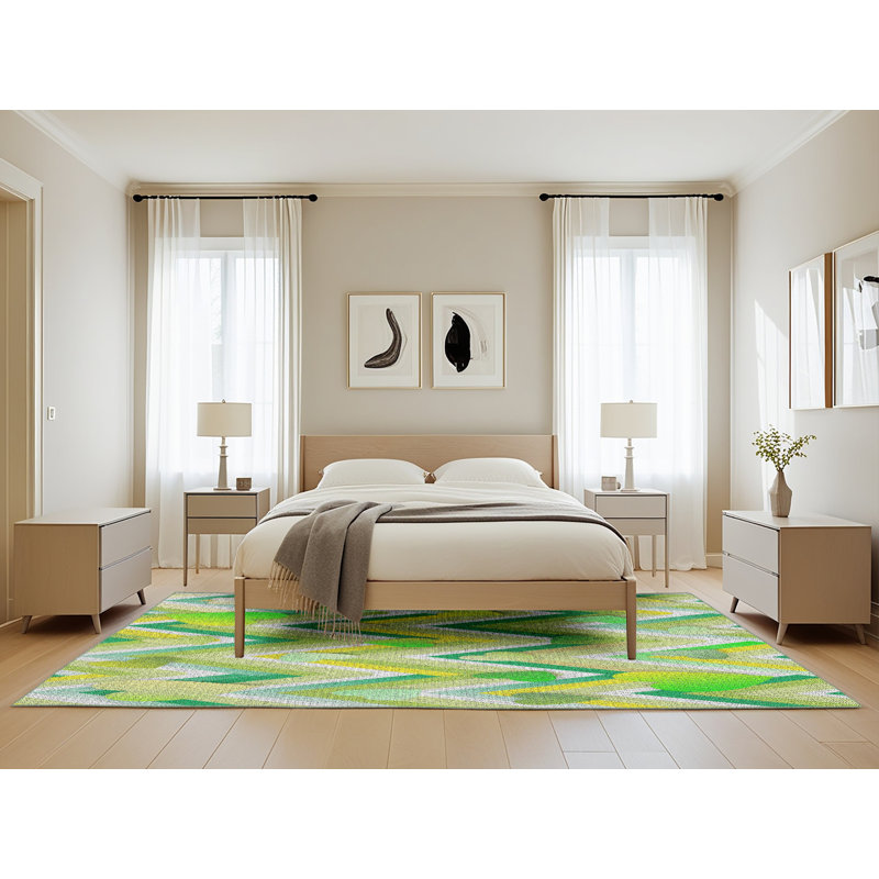 Chevron Indoor Rug, Rectangle 5' x 8'