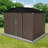 Metal Garden Sheds 8Ft×6Ft Outdoor Storage Sheds Brown + Black-125097114-125097115