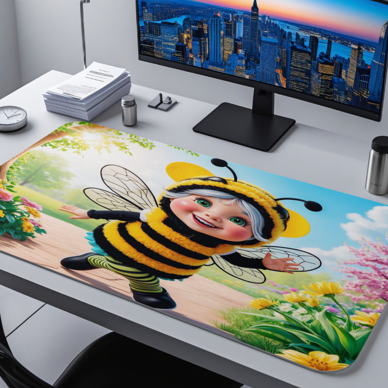 Polyester Desk Pad, 14.4x12.1