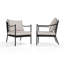 Ensemble de conversation pour l'extérieur Victoria avec 2 chaises
