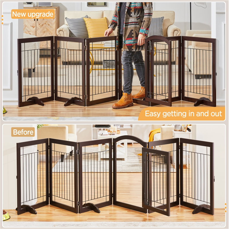 Barrière pour animaux autoportante, Espresso