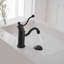Robinet de salle de bains monotrou avec ensemble de drainage