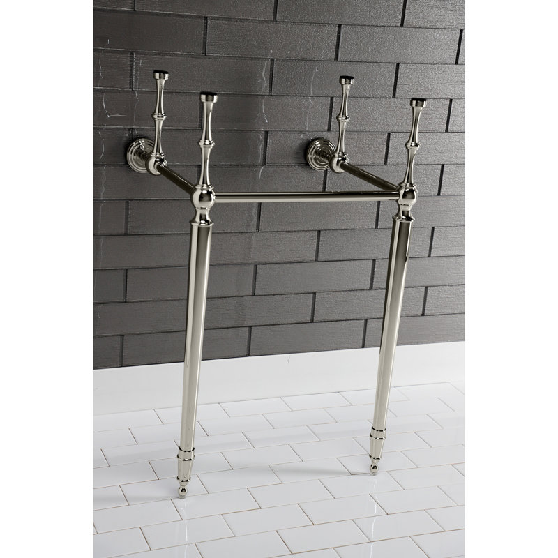 Kingston Brass Edwardian Brass Console Sink Legs, Polished Nickel