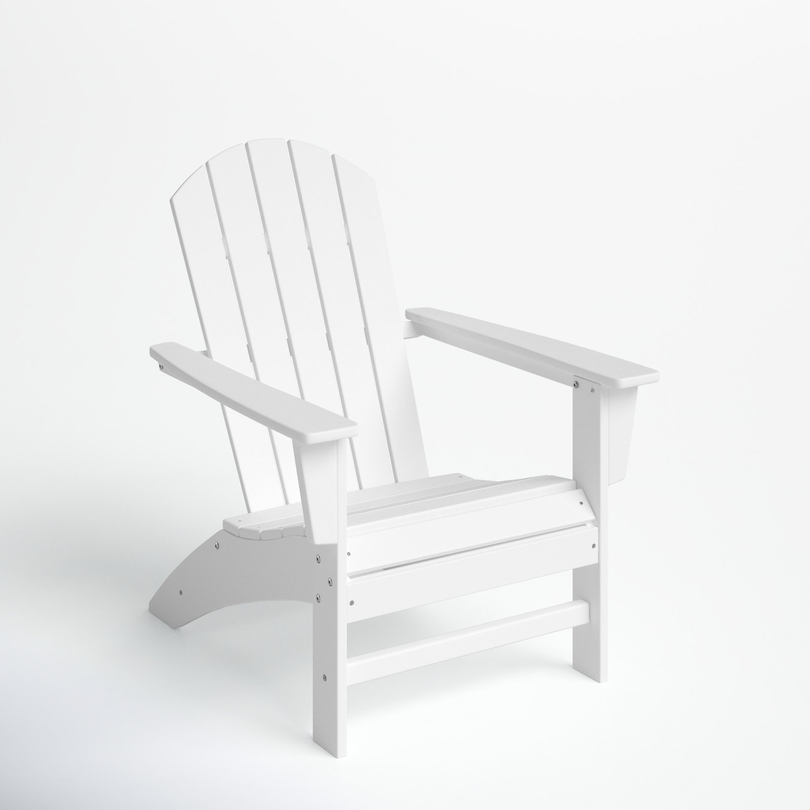 Nautical Adirondack Chair, White