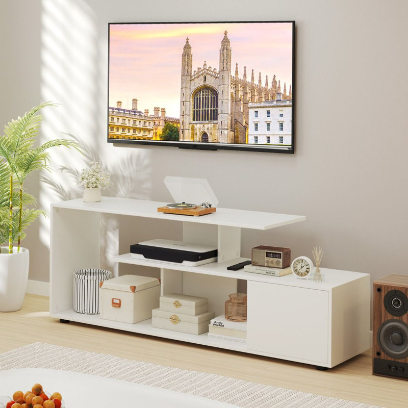 Unfinished TV Stand for TVs up to 55", White