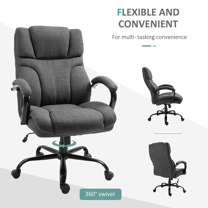 Latitude Run® Dalmar Ergonomic Linen Office Chair & Reviews | Wayfair