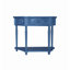 Élégante table de bout sculptée à 1 tiroir avec rangement, parfaite pour un décor campagnard moderne et pratique-2045767968