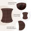 Table d'appoint en osier Aghilas-600084222