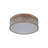 Antique Bronze Round Led Crystal Flush Mount