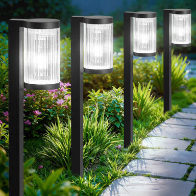 Solar Pathway Lights Outdoor, Upgraded Outdoor Solar Lights For