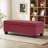 Rectangle Upholstered Storage Bench Ottoman&Stool-1894803978