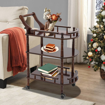 3-Tier Mobile Utility Cart with Storage Organizer