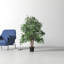 48'' Faux Tree in Pot Liner
