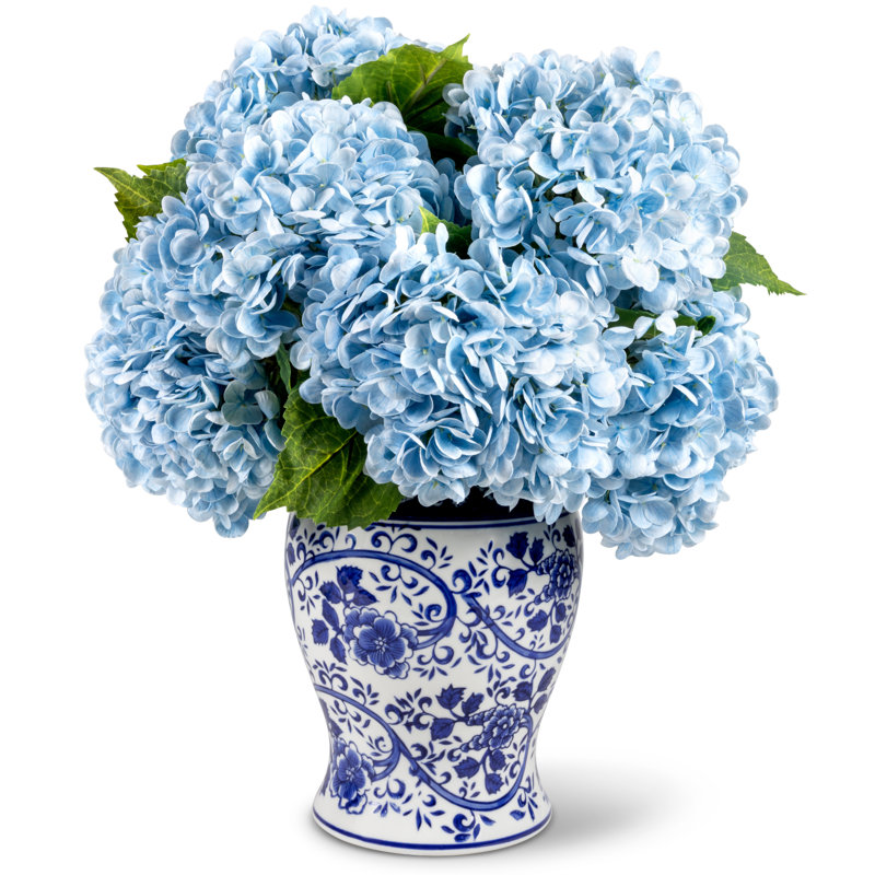 Tinsley Realtouch Hydrangea Arrangement, Blue