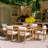 Emory Patio 7-Piece Acacia Wood Dining Set