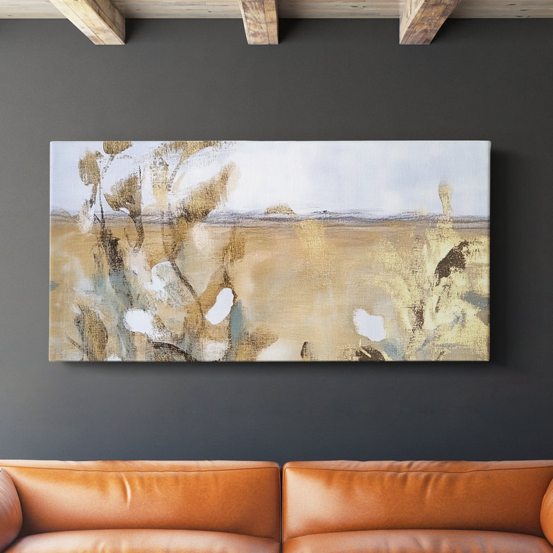 Abstract Series 10 # XXIX - Toile tendue avec châssis, H 16 po x l 32 po