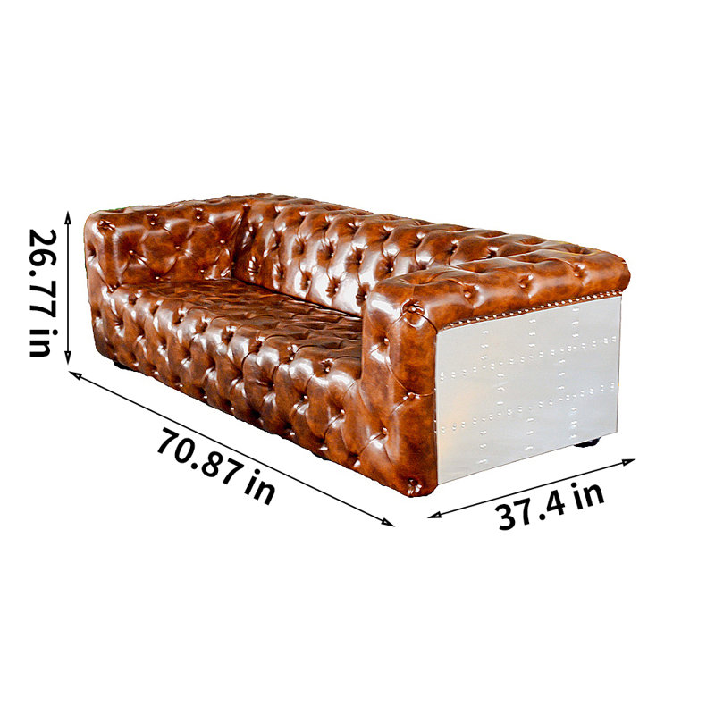 Canapé Kathlin, H 26,77 po x l 78,74 po x P 37,4 po