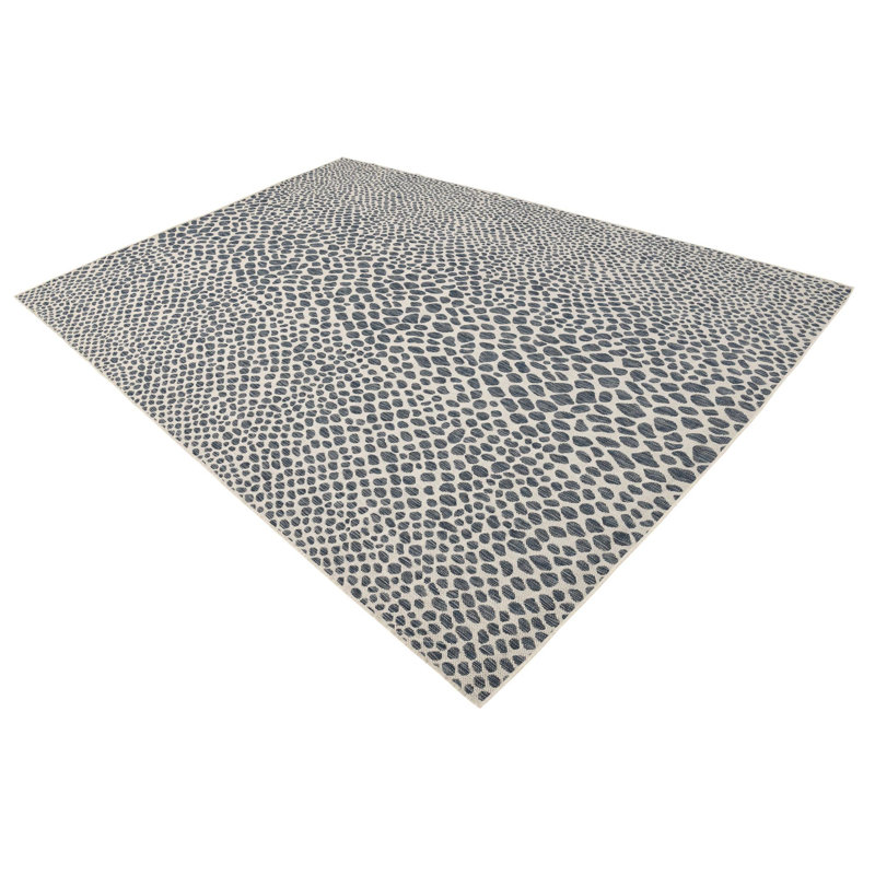 Outdoor Destiny Area Rug Navy Color, Rectangle 10' x 13'1"