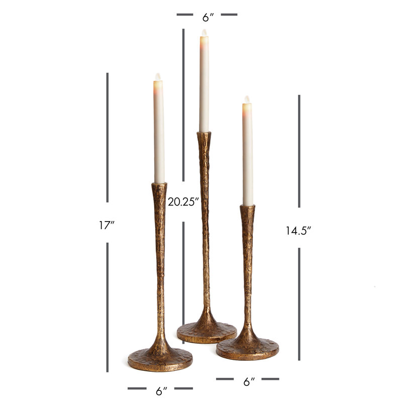 Burke Taper Holder, Gold